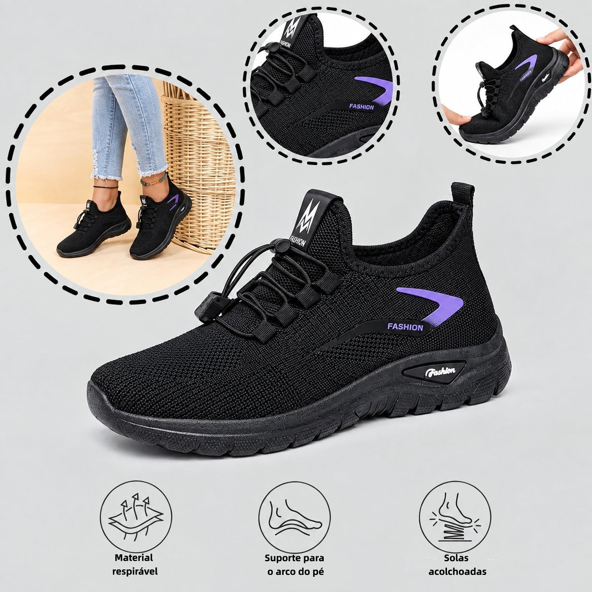 【⏰ Último dia —— 70% de desconto! Não perca!】 Calçado ortopédico com design ergonómico e tecnologia de amortecimento —— ✅️ Calçado ortopédico concebido especificamente para mulheres europeias.