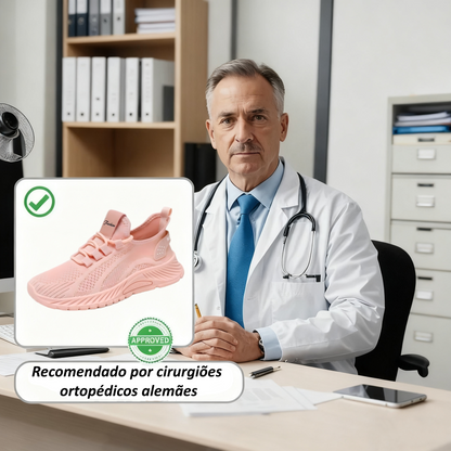 【⏰ Último dia —— 70% de desconto! Não perca!】 Calçado ortopédico com design ergonómico e tecnologia de amortecimento —— ✅️ Calçado ortopédico concebido especificamente para mulheres europeias.