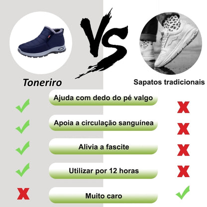 【⏰ Último dia —— 70% de desconto! Não perca!】 Calçado ortopédico com design ergonómico e tecnologia de amortecimento —— ✅️ Calçado ortopédico concebido especificamente para homens e mulheres europeus.