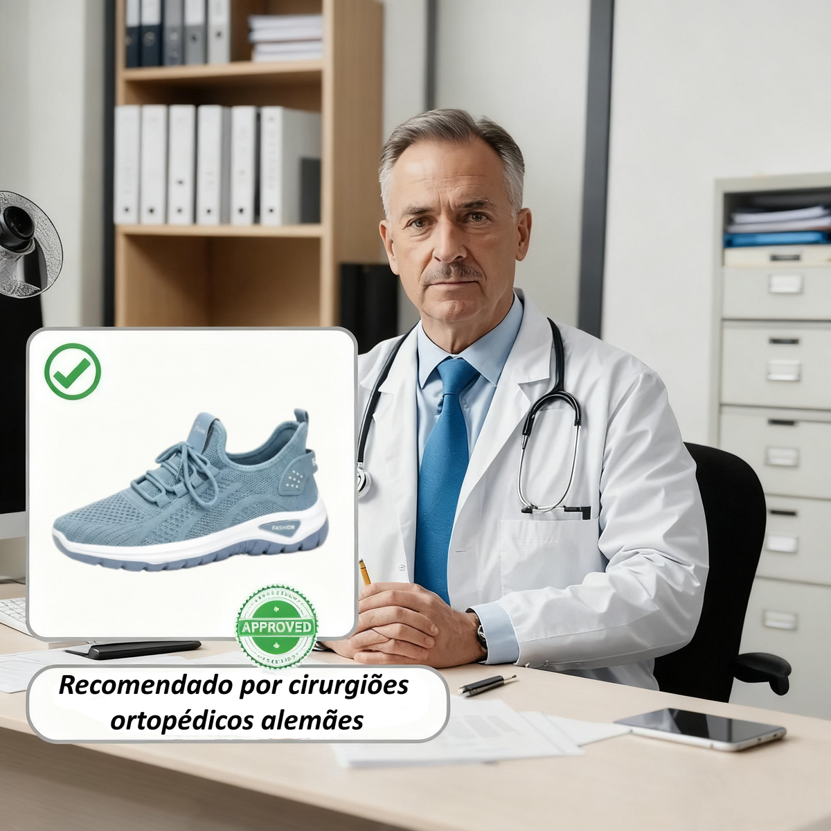 【⏰ Último dia —— 70% de desconto! Não perca!】 Calçado ortopédico com design ergonómico e tecnologia de amortecimento —— ✅️ Calçado ortopédico concebido especificamente para mulheres europeias.