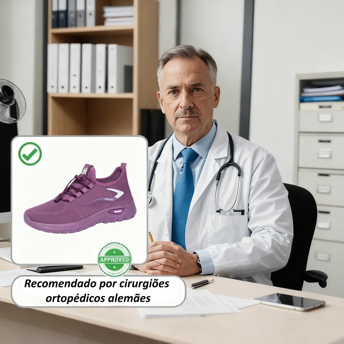 【⏰ Último dia —— 70% de desconto! Não perca!】 Calçado ortopédico com design ergonómico e tecnologia de amortecimento —— ✅️ Calçado ortopédico concebido especificamente para mulheres europeias.