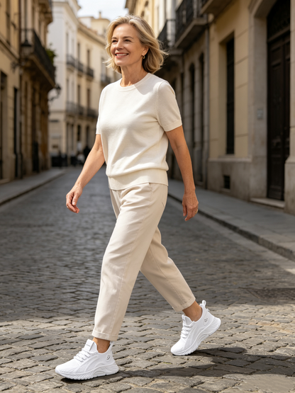 【⏰ Último dia —— 70% de desconto! Não perca!】 Calçado ortopédico com design ergonómico e tecnologia de amortecimento —— ✅️ Calçado ortopédico concebido especificamente para mulheres europeias.