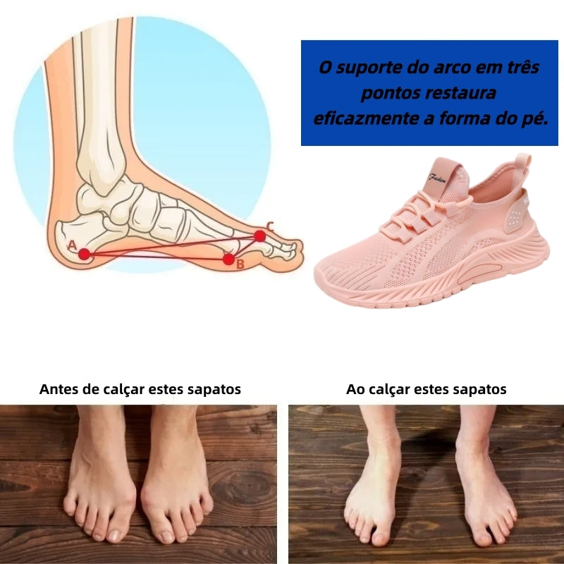 【⏰ Último dia —— 70% de desconto! Não perca!】 Calçado ortopédico com design ergonómico e tecnologia de amortecimento —— ✅️ Calçado ortopédico concebido especificamente para mulheres europeias.