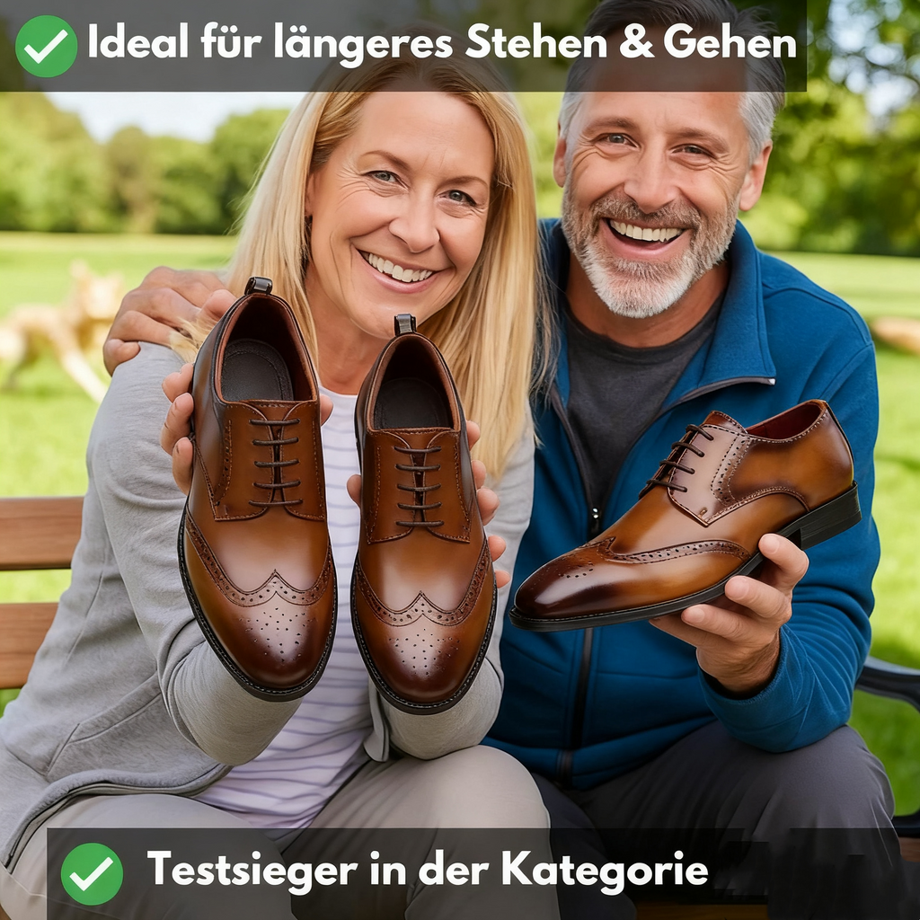 🎁Hoje com 50% de desconto✅Sapatos em pele de alta qualidade - Alivia as dores nas articulações 👞 Caminhada confortável