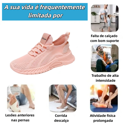 【⏰ Último dia —— 70% de desconto! Não perca!】 Calçado ortopédico com design ergonómico e tecnologia de amortecimento —— ✅️ Calçado ortopédico concebido especificamente para mulheres europeias.