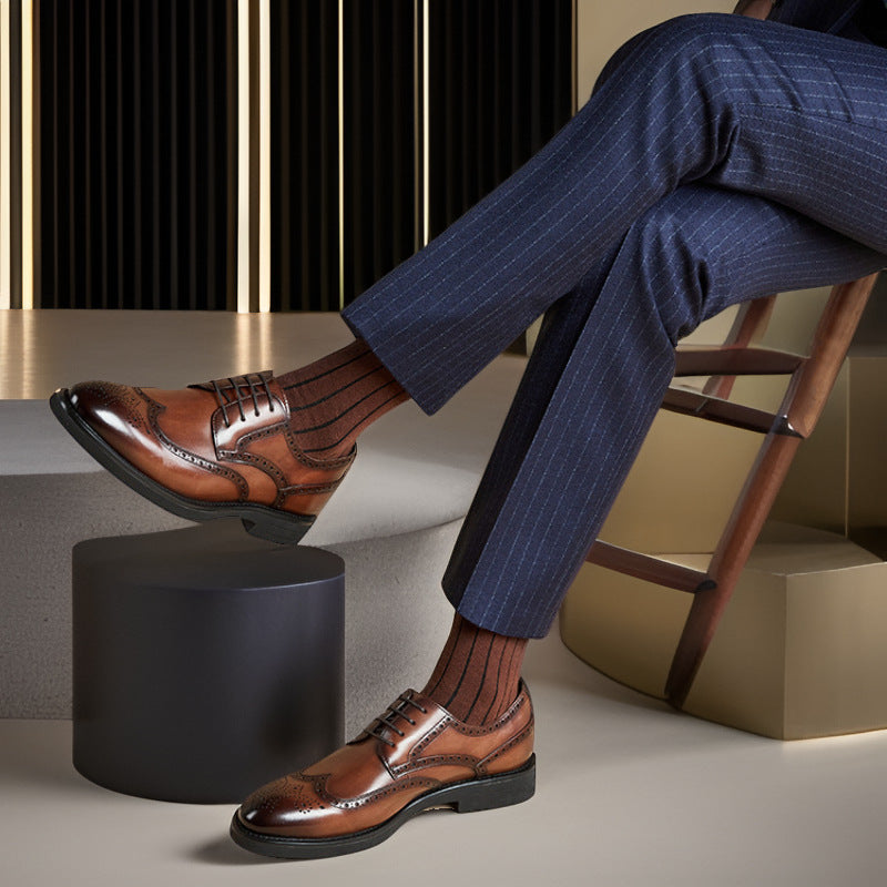 🎁Hoje com 50% de desconto✅Sapatos em pele de alta qualidade - Alivia as dores nas articulações 👞 Caminhada confortável