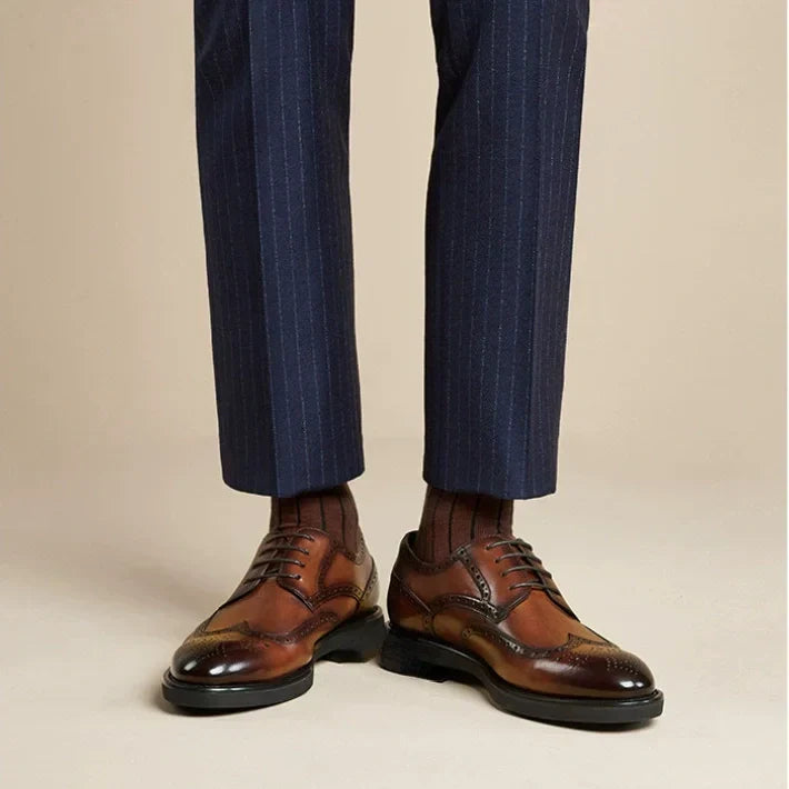 🎁Hoje com 50% de desconto✅Sapatos em pele de alta qualidade - Alivia as dores nas articulações 👞 Caminhada confortável