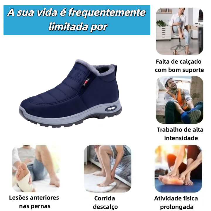 【⏰ Último dia —— 70% de desconto! Não perca!】 Calçado ortopédico com design ergonómico e tecnologia de amortecimento —— ✅️ Calçado ortopédico concebido especificamente para homens e mulheres europeus.