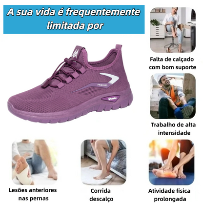 【⏰ Último dia —— 70% de desconto! Não perca!】 Calçado ortopédico com design ergonómico e tecnologia de amortecimento —— ✅️ Calçado ortopédico concebido especificamente para mulheres europeias.