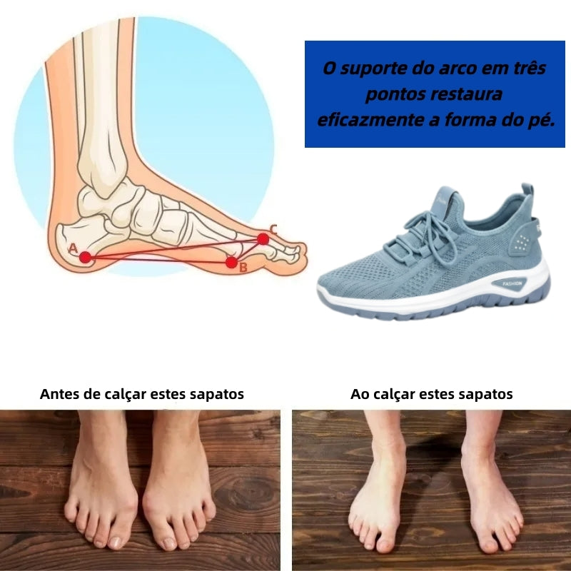 【⏰ Último dia —— 70% de desconto! Não perca!】 Calçado ortopédico com design ergonómico e tecnologia de amortecimento —— ✅️ Calçado ortopédico concebido especificamente para mulheres europeias.