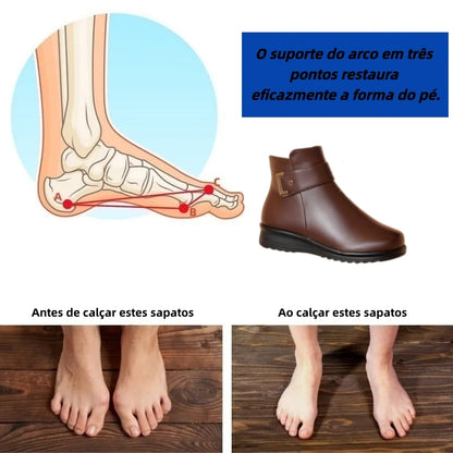 【⏰ Último dia —— 70% de desconto! Não perca!】 Calçado ortopédico com design ergonómico e tecnologia de amortecimento —— ✅️ Calçado ortopédico concebido especificamente para mulheres europeias.